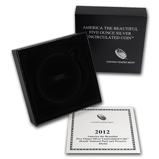 OGP Box & COA - 2012 U.S. Mint 5 oz Silver ATB Coin (Denali) OGP Box & COA - 2012 U.S. Mint 5 oz Silver ATB Coin (Denali)